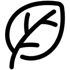 Leaf Icon from Plump Line Set