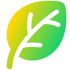 Leaf Icon from Plump Gradient Set