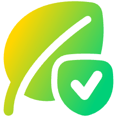 Leaf Protect Icon from Plump Gradient Set