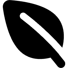 Leaf Icon from Micro Solid Set
