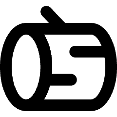 Log Icon from Micro Line Set