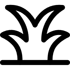 Nature Garden Grass Icon from Core Line Set