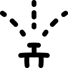 Nature Garden Sprinkler Icon from Flex Line Set