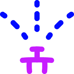 Nature Garden Sprinkler Icon from Flex Neon Set