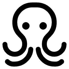 Octopus Icon from Core Line Set