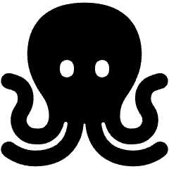 Octopus Icon from Plump Solid Set