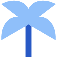 Palm Tree Icon from Sharp Flat Set