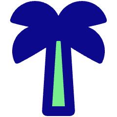 Palm Tree Icon from Plump Pop Set