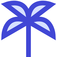 Palm Tree Icon from Sharp Duo Set