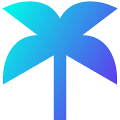 Palm Tree Icon from Sharp Gradient Set