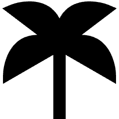 Palm Tree Icon from Sharp Solid Set