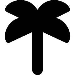 Palm Tree Icon from Core Solid Set