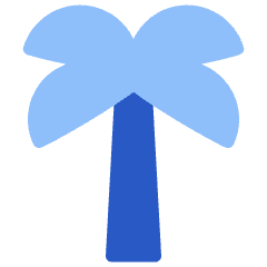 Palm Tree Icon from Plump Flat Set