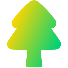 Pine Tree Icon from Plump Gradient Set