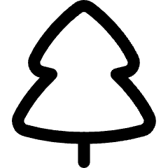 Pine Tree Icon from Flex Line Set