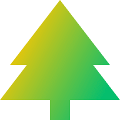 Pine Tree Icon from Sharp Gradient Set