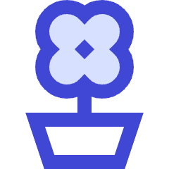 Potted Flower Icon from Sharp Duo Set