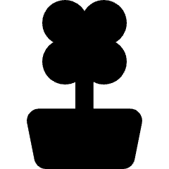 Potted Flower Icon from Core Solid Set