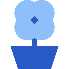 Potted Flower Icon from Sharp Flat Set