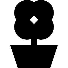 Potted Flower Icon from Sharp Solid Set
