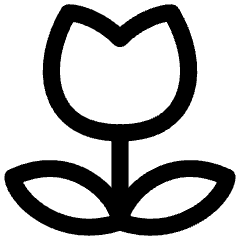 Potted Flower Tulip Icon from Flex Line Set