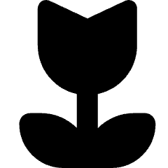 Potted Flower Tulip Icon from Micro Solid Set