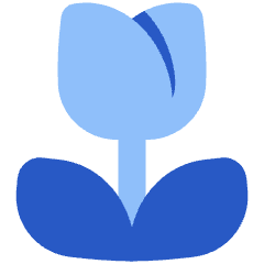 Potted Flower Tulip Icon from Plump Flat Set
