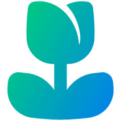 Potted Flower Tulip Icon from Plump Gradient Set
