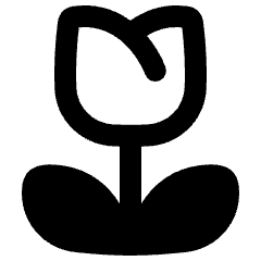 Potted Flower Tulip Icon from Plump Remix Set