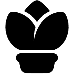 Potted Plant Icon from Plump Solid Set