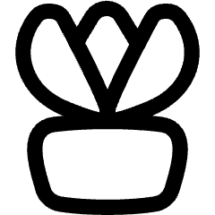 Potted Plant Icon from Flex Line Set