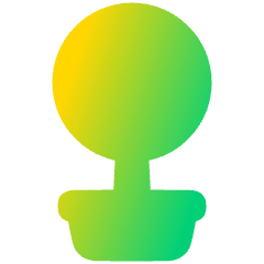 Potted Tree 1 Icon from Plump Gradient Set