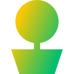 Potted Tree 1 Icon from Sharp Gradient Set