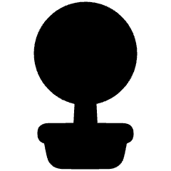 Potted Tree 1 Icon from Plump Solid Set