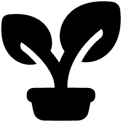 Potted Tree 2 Icon from Plump Solid Set