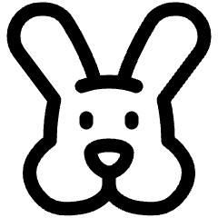 Rabbit Icon from Plump Line Set