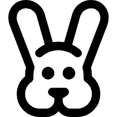 Rabbit Icon from Core Line Set