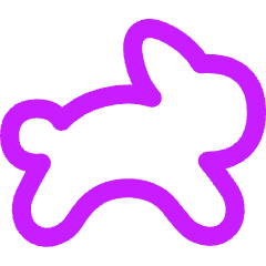 Rabbit Hare Speed Fast Icon from Flex Neon Set