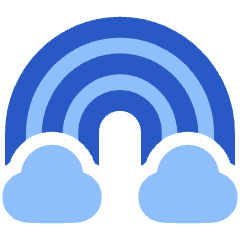 Rainbow Icon from Plump Flat Set