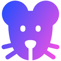 Rat Icon from Plump Gradient Set
