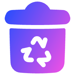 Recycle Bin Icon from Plump Gradient Set