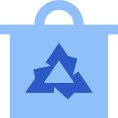 Recycle Bin Icon from Sharp Flat Set