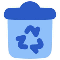 Recycle Bin Icon from Plump Flat Set