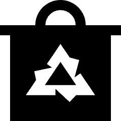Recycle Bin Icon from Sharp Solid Set