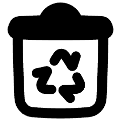 Recycle Bin Icon from Plump Remix Set