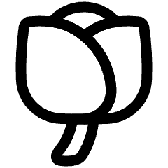 Rose Icon from Plump Line Set