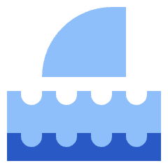 Shark Icon from Sharp Flat Set