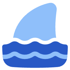 Shark Icon from Plump Flat Set