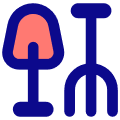 Shovel Rake Icon from Core Pop Set