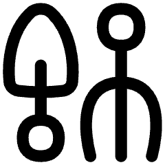 Shovel Rake Icon from Flex Line Set